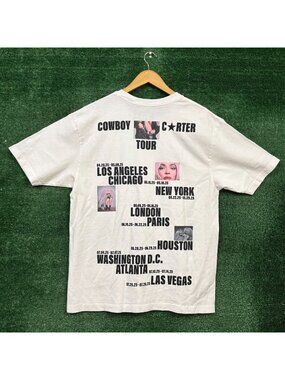 Beyoncé Cowboy Carter Tour 2025 white T-Shirt Size Large